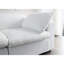 Canapé modulaire surdimensionné surdimensionné à 3 places - Duvet rembourré de coussins en plumes, fermeture à glissière pour un nettoyage facile, confortable et élégant