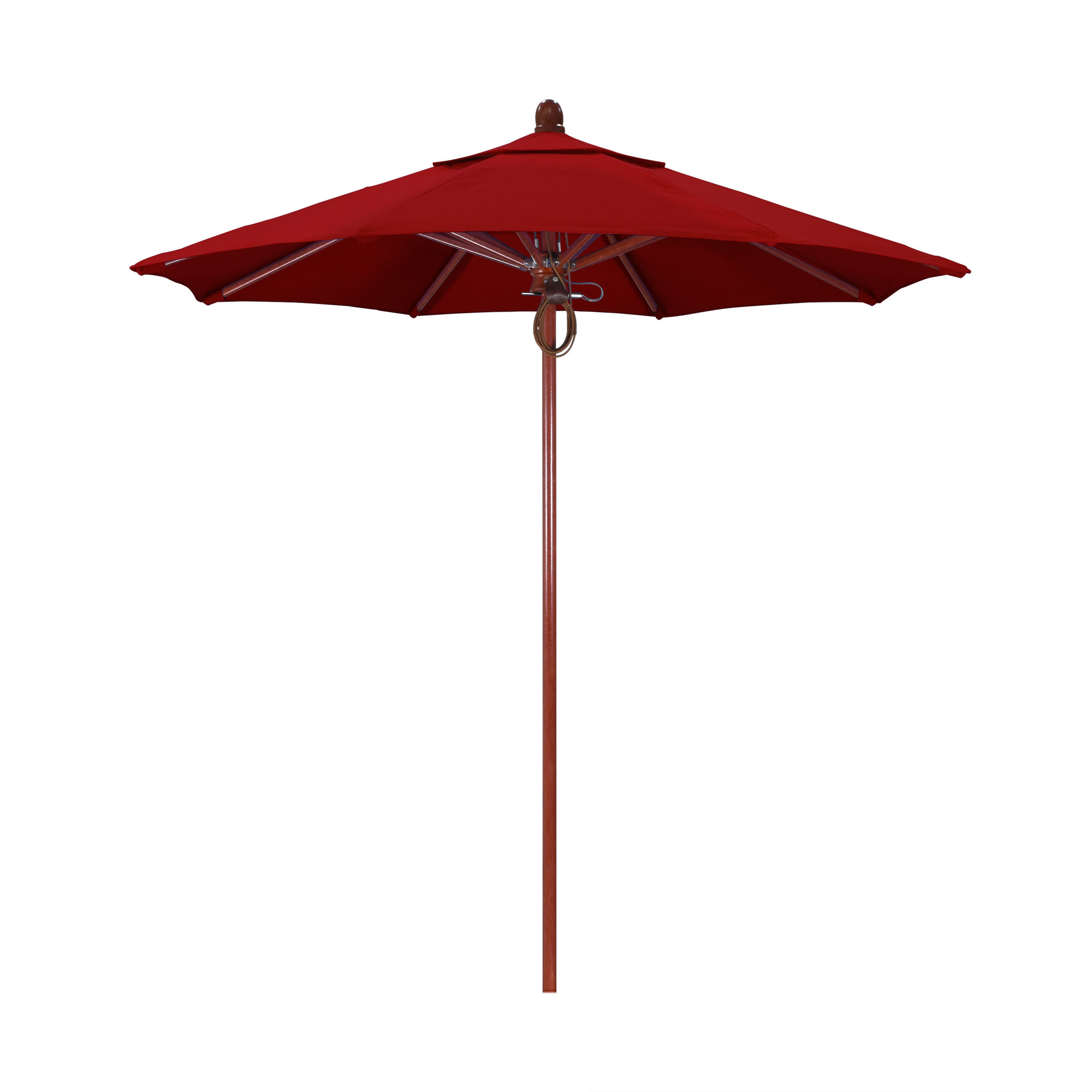 Meridien 89'' Sunbrella® Outdoor Umbrella, Canvas Jockey Red Sunbrella® Canvas, Red
