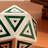 Scultpure | Diamond Shaped Decorative Bone & Resin Orb | Figurines | Green & White-1750078654