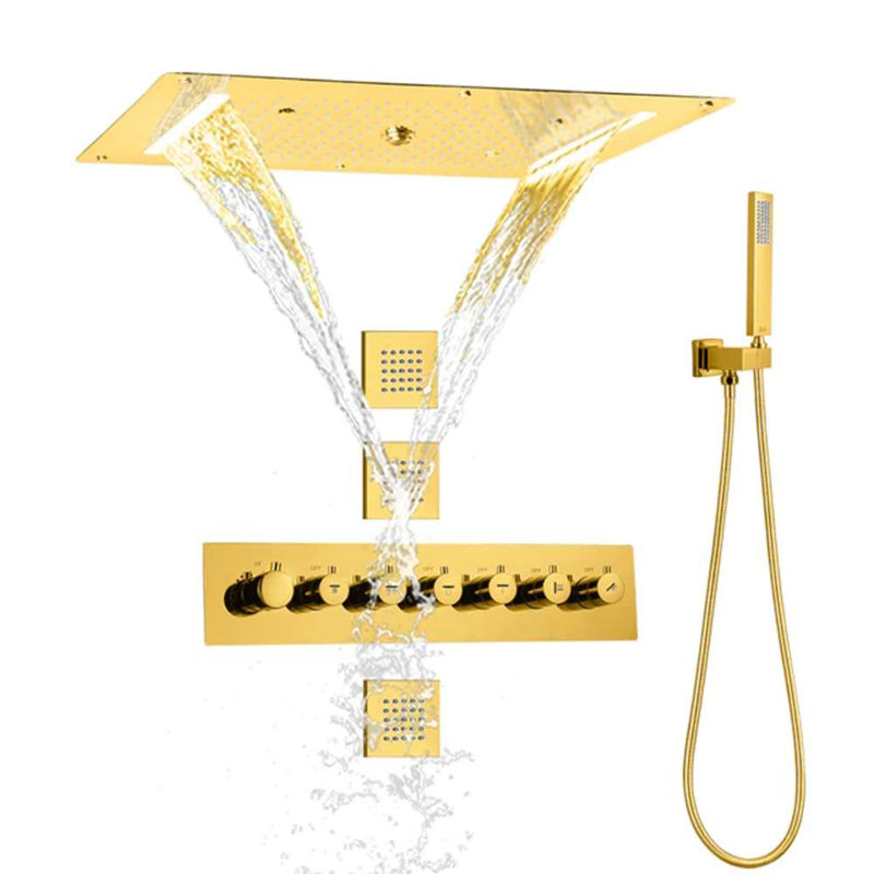 Système de douche Savona, Or poli