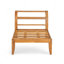 Ensemble de conversation modulaire d'extérieur en bois d'acacia