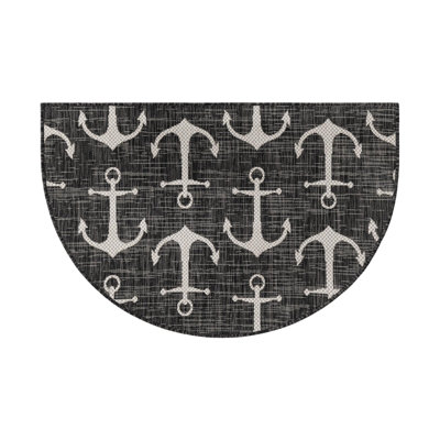 Tapis gris anthracite intérieur / extérieur Glidden