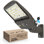 Luminaire commercial à DEL avec boîte à chaussures avec puissance sélectionnable 200W 180W 150W, 32000LM 5000K à intensité variable, photocellule crépuscule à l'aube, IP65 imperméable 100-277V pour les stationnements, comprend un support de fixation 2-en-1