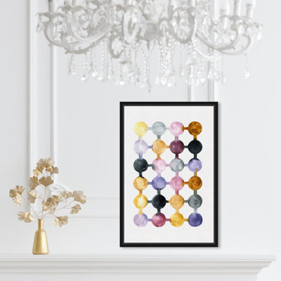 Impression abstraite de lavande matinale-impression d’art graphique