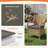Outdoor Cushion Set of 2, Rainproof & 3-Year Fade Resistant Patio Furniture Cushions with Removable Cover and Adjustable Ties for Garden-8538523-8538520