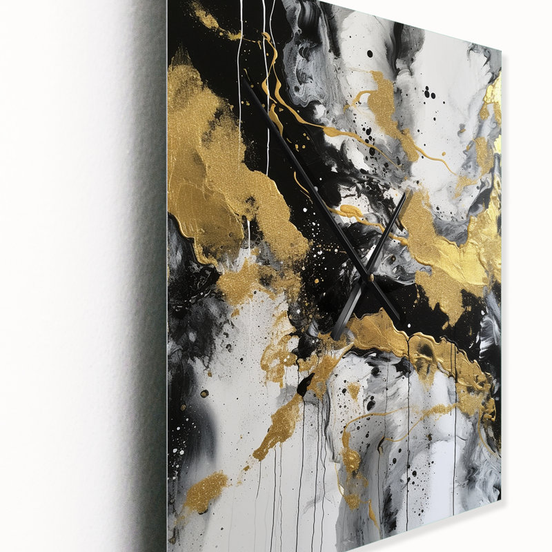 River Happiness - Abstrait horloge murale, Moyen
