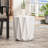 Magnesium Oxide Lightweight Side Table, 19" Package, Modern & Functional Build 17.37" Tall, Chic , Transform Your Space