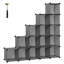 16 Pair Stackable Shoe Storage Cabinet