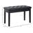 Piano Bench, Duet Piano Chair With Faux Leather Padded Cushion And Wooden Frame, Button Tufted Keyboard Bench, Black-1813295597