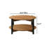 Table basse à finition ouverte noyer 1pc