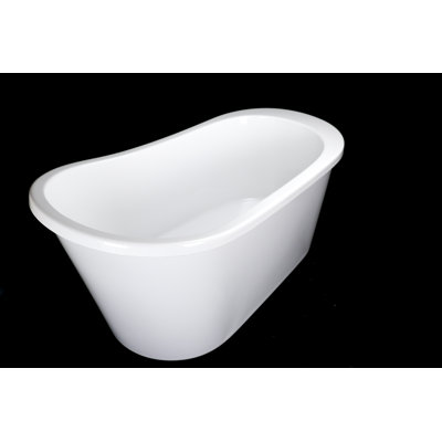 Isabel 58.5'' x 31.25'' Soaking Acrylic Bathtub