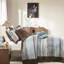 Couvre-lit bleu très grand 5 pièces avec détails de broderie fine-117361287-117361290