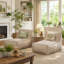 Fauteuil à billes d'extérieur, beige, ensemble de 2