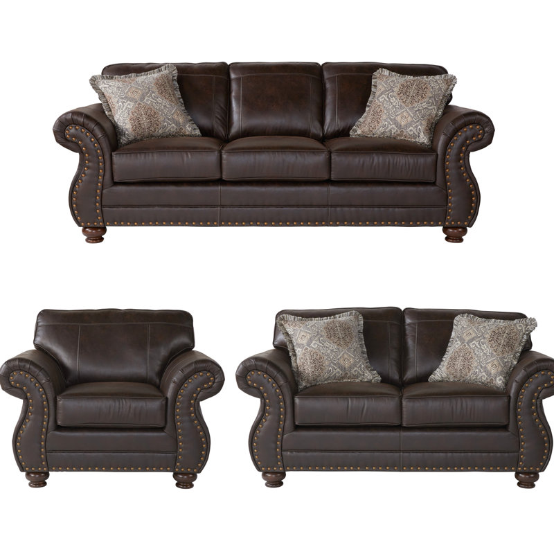 Assise rembourrée en similicuir pour salon foncé