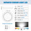 Aluminium Semi Flush Mount
