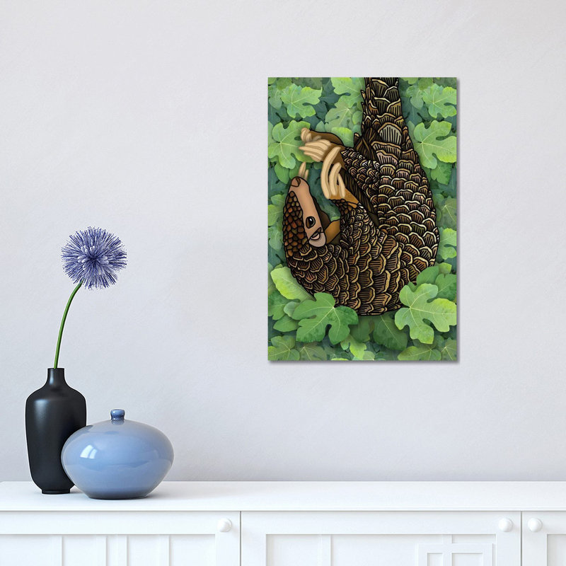 Pangolin 1 Piece Wrapped Canvas Wall Art, 45.72cm H x 30.48cm W x 1.905cm D