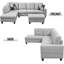 Canapé modulaire en forme de L de 103 po avec repose-pieds de rangement-1599909967-1599909965