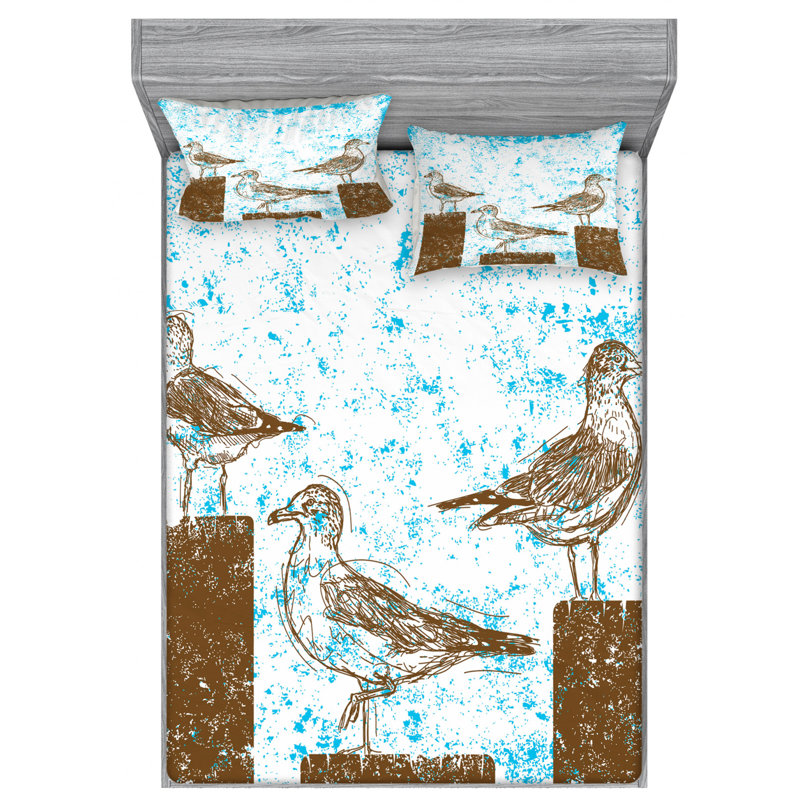 Microfiber Sheet Set, Queen Sheet Set with Fitted Sheet