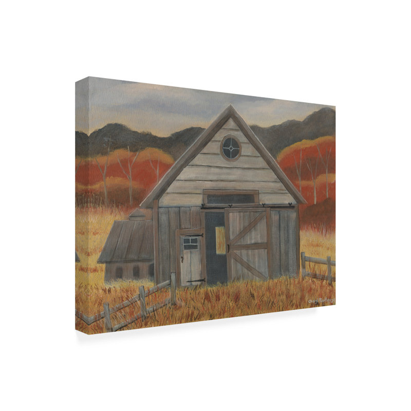 Art sur toile Cheryl Bartley Barn 4, H 14 po x l 19 po
