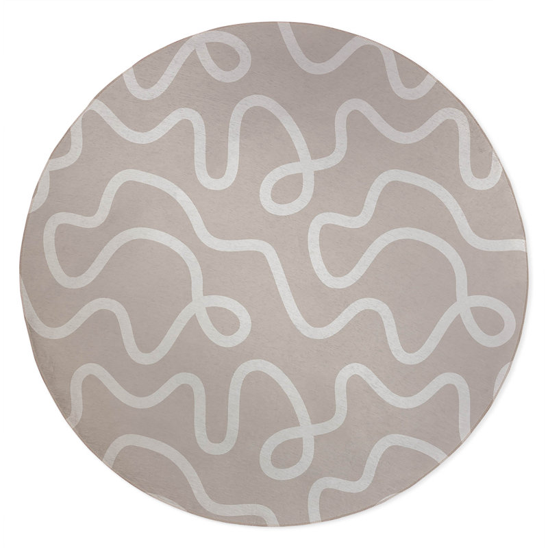 Squig Slate Kids Play Mat, Taupe