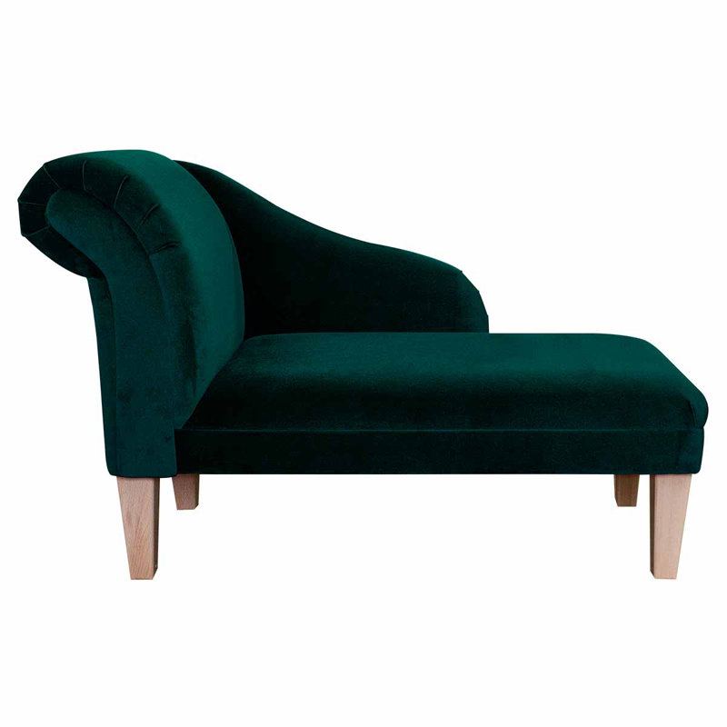 Jasper Green Velvet Chaise Longue