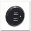 Table d'appoint blanche avec rangement USB