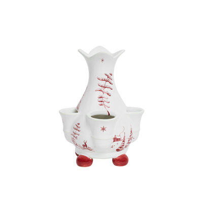Country Estate Winter Frolic 6" Tulipiere Vase