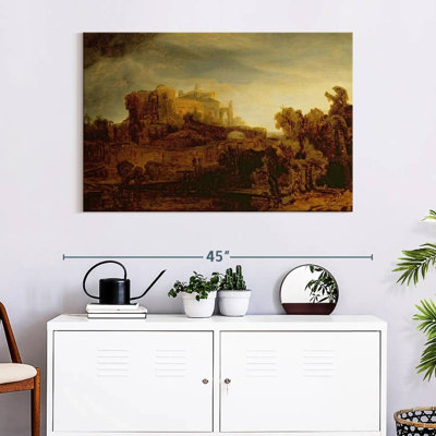 Lilie paysage avec un château