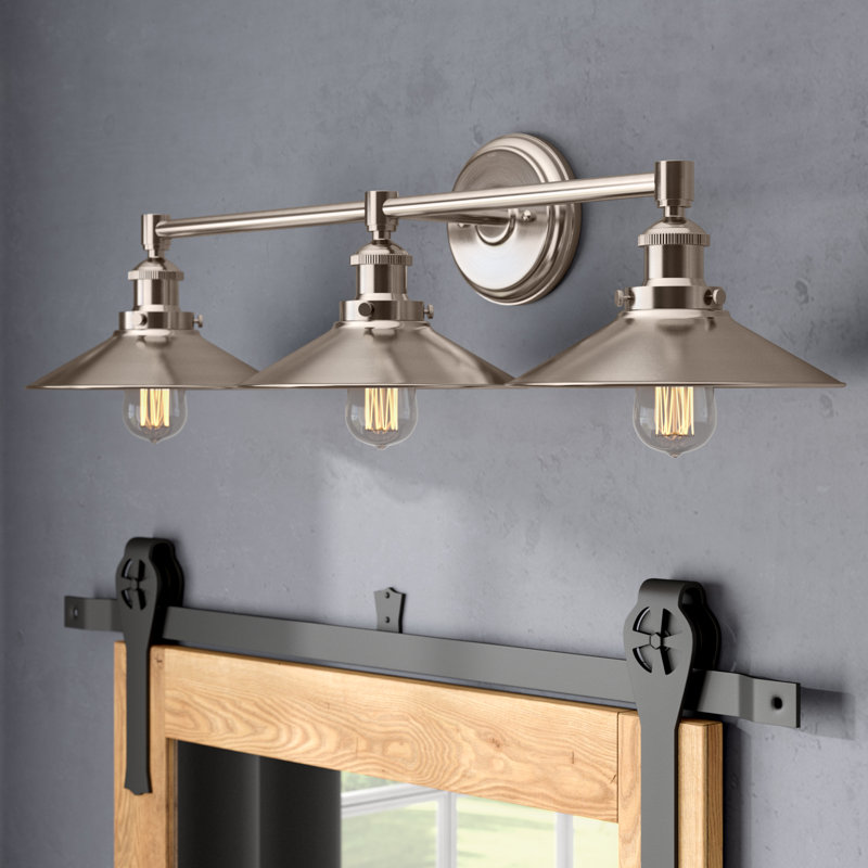 Balakrishna 3 - Light Dimmable Vanity Light, Brushed Nickel