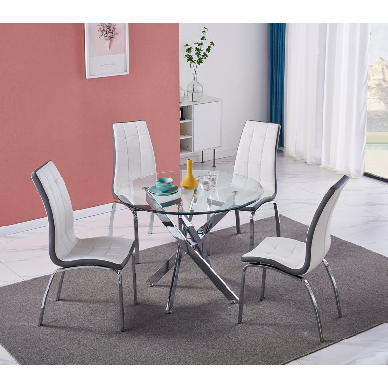 4 - Person Dining Set, White