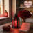 Moroccan Candle Lantern Decorative Candle Holder Lamp for Table or Hanging, Ramadan Decorations, Weddings, Indoor Home Decor, Outdoor Patio or Porch (Set of 2)-656086467-656086466