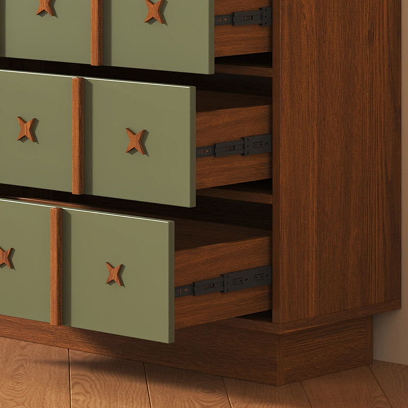 Large capacity storage cabinet for the bedroom