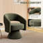 Fauteuil d'appoint pivotant en tonneau