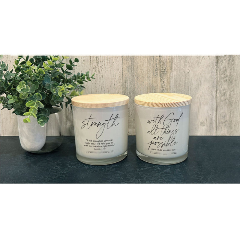 Soy Candle With God All Things Possible