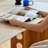  Beige Rectangle Stone Dining Tables-1319226880