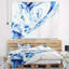 Tapisserie fractale bleue 3D-28505045