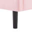 Structure de lit double tapissier pleine grandeur avec support en lattes de bois