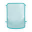 Chaises empilables d'extérieur en fer, style minimaliste, 66 cm L x 57 cm P x 66 cm H, couleur turquoise.