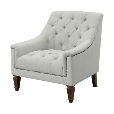 Cheryllee 33.1'' W Tufted Armchair in Gray -  Alcott HillÂ®, E6E1AD30CB7544D088E2D687A77BCDFD