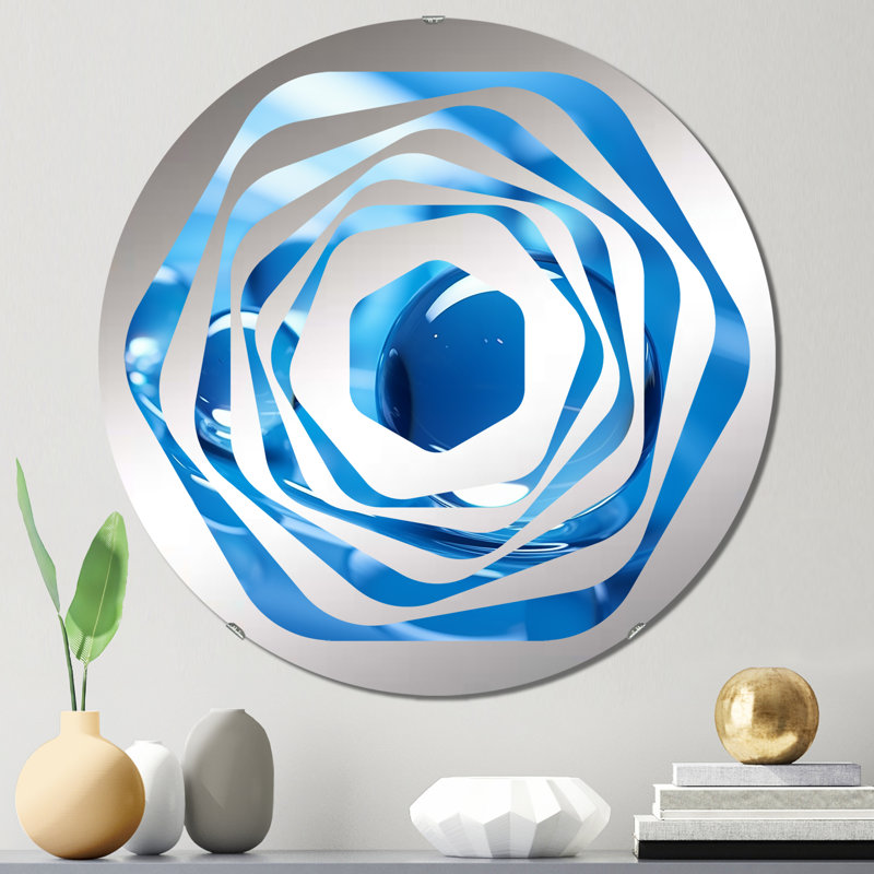 Freiden - Miroir décoratif Amorphe, 23,6 po x 23,6 po
