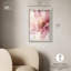 Art floral élégant, rose et doré, par Shadowbox-115120546-115120543