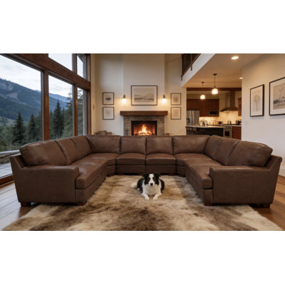 Huthwaite Large Seating Leather Match Sectional