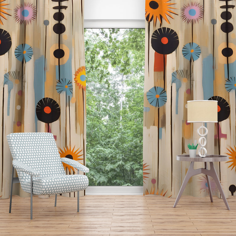 Room Darkening Curtain Pair, 40" W x 52" H