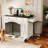 Versatile Heavy-Duty Dog Crate with Practical Drawers and Stylish Design