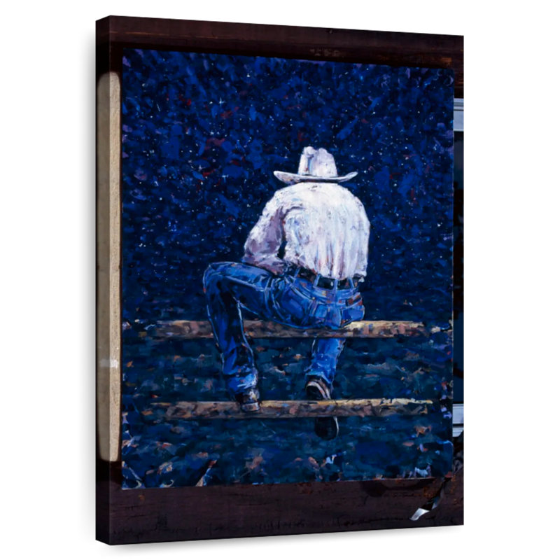 Cowboy abstrait Leisha, H 51 po x l 34 po