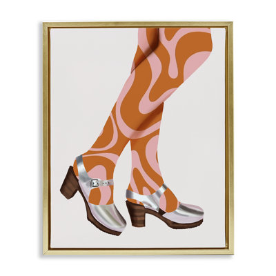 "Groovy Fashion Legs", art mural sur toile flottante par Saba Rauf