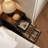 Narrow Solid Wood Nightstand with 2 Drawers-285118320-283522417