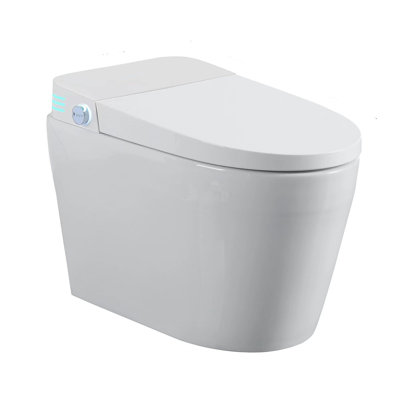 Toilettes intelligentes modernes sans réservoir, bidet en céramique compact pour le bain à la maison