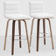 65 CM Swivel Bar Stools With Back Faux Leather Upholstered-122443529-124571191