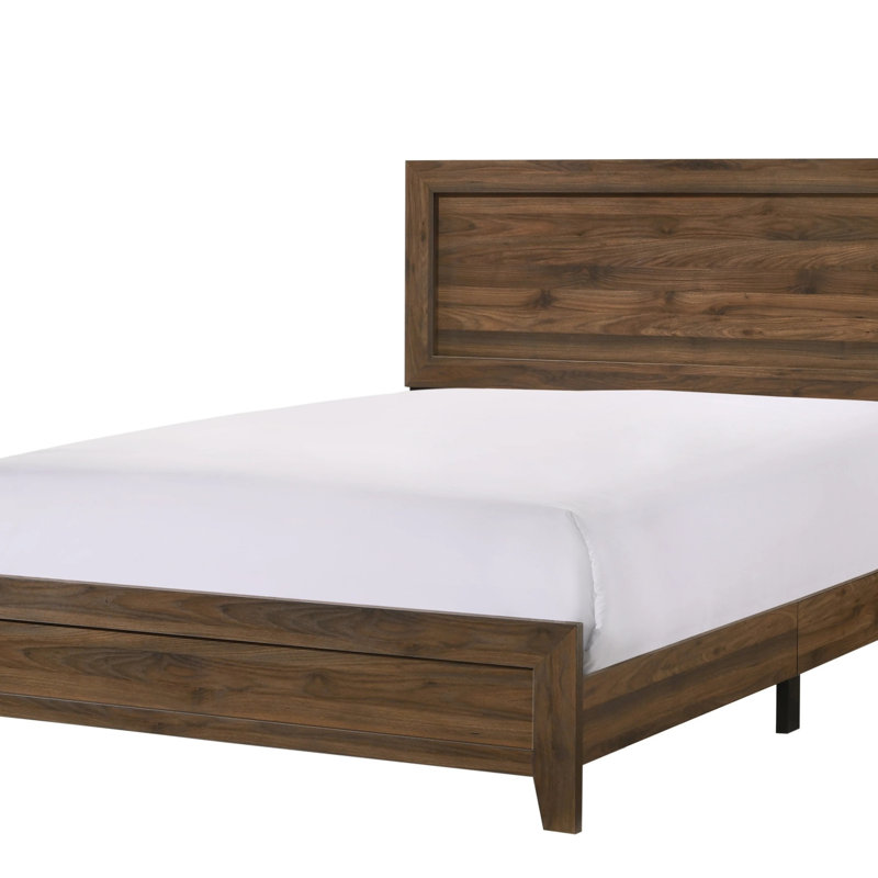 Finition du tissu 1pc, Grand lit, Brun